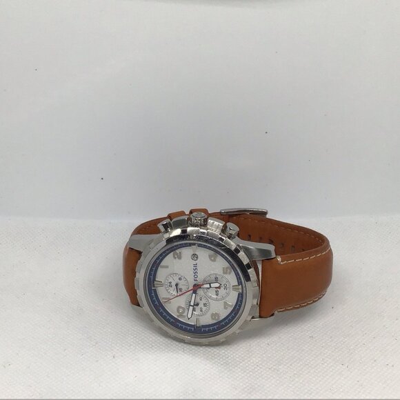 Fossil Men's Sport Watch 100M Silver Dial Stainless Steel Bracelet Dive Bezel - Picture 13 of 16